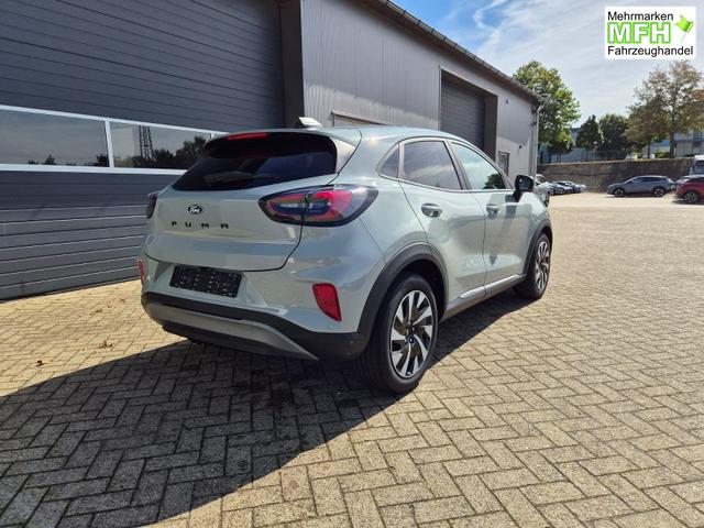 Ford Puma Titanium 1.0 Hybrid 125PS Autom. abnehm. AHK ACC 4xKamera Klimaautomatik Sitzheizung Lenkradheizung Frontscheibe beheizb. LED-Scheinwerfer SYNC4 Bluetooth Apple CarPlay Android Auto PDC v+h 