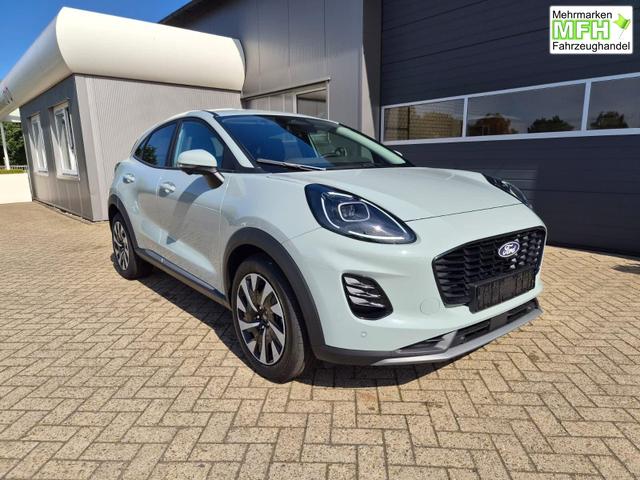 Ford Puma Titanium 1.0 Hybrid 125PS Autom. abnehm. AHK ACC 4xKamera Klimaautomatik Sitzheizung Lenkradheizung Frontscheibe beheizb. LED-Scheinwerfer SYNC4 Bluetooth Apple CarPlay Android Auto PDC v+h 