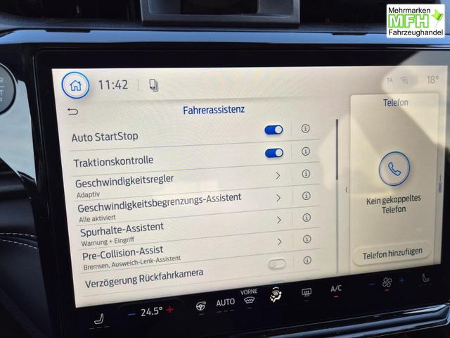 Ford Puma Titanium 1.0 Hybrid 125PS Autom. abnehm. AHK ACC 4xKamera Klimaautomatik Sitzheizung Lenkradheizung Frontscheibe beheizb. LED-Scheinwerfer SYNC4 Bluetooth Apple CarPlay Android Auto PDC v+h 