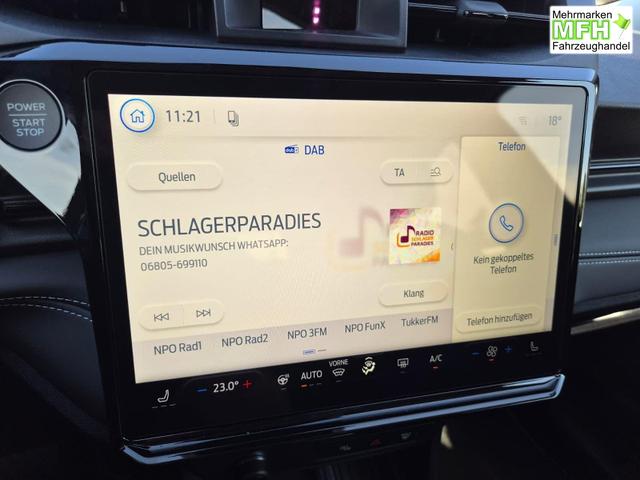 Ford Puma Titanium 1.0 Hybrid 125PS Autom. abnehm. AHK ACC 4xKamera Klimaautomatik Sitzheizung Lenkradheizung Frontscheibe beheizb. LED-Scheinwerfer SYNC4 Bluetooth Apple CarPlay Android Auto PDC v+h 