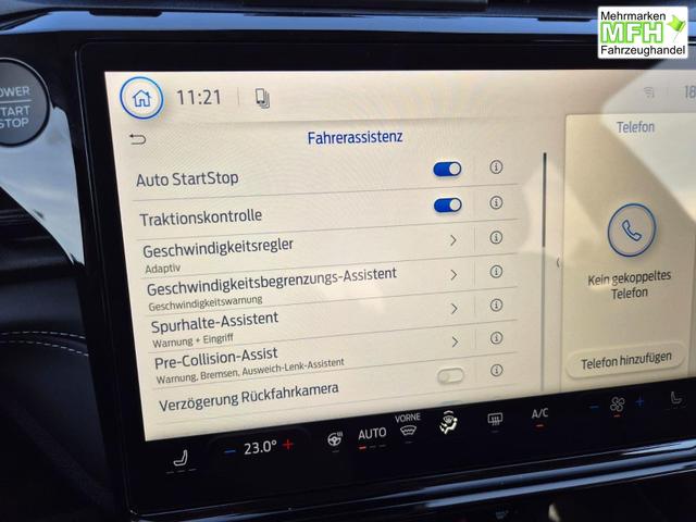 Ford Puma Titanium 1.0 Hybrid 125PS Autom. abnehm. AHK ACC 4xKamera Klimaautomatik Sitzheizung Lenkradheizung Frontscheibe beheizb. LED-Scheinwerfer SYNC4 Bluetooth Apple CarPlay Android Auto PDC v+h 