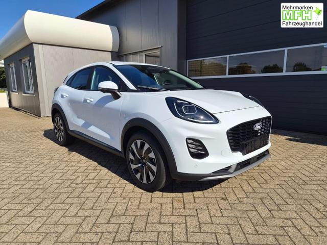 Ford Puma Titanium 1.0 Hybrid 125PS Autom. abnehm. AHK ACC 4xKamera Klimaautomatik Sitzheizung Lenkradheizung Frontscheibe beheizb. LED-Scheinwerfer SYNC4 Bluetooth Apple CarPlay Android Auto PDC v+h 