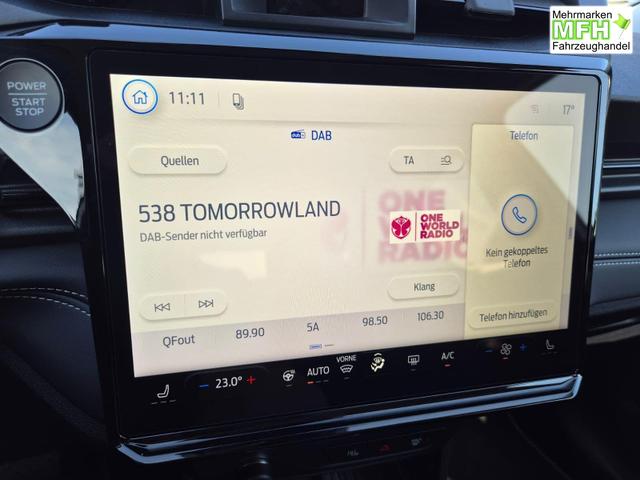 Ford Puma Titanium 1.0 Hybrid 125PS Autom. abnehm. AHK ACC 4xKamera Klimaautomatik Sitzheizung Lenkradheizung Frontscheibe beheizb. LED-Scheinwerfer SYNC4 Bluetooth Apple CarPlay Android Auto PDC v+h 