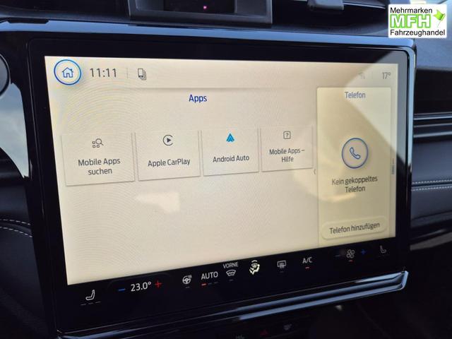 Ford Puma Titanium 1.0 Hybrid 125PS Autom. abnehm. AHK ACC 4xKamera Klimaautomatik Sitzheizung Lenkradheizung Frontscheibe beheizb. LED-Scheinwerfer SYNC4 Bluetooth Apple CarPlay Android Auto PDC v+h 