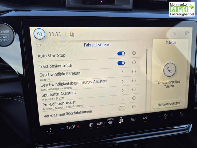 Ford Puma Titanium 1.0 Hybrid 125PS Autom. abnehm. AHK ACC 4xKamera Klimaautomatik Sitzheizung Lenkradheizung Frontscheibe beheizb. LED-Scheinwerfer SYNC4 Bluetooth Apple CarPlay Android Auto PDC v+h 