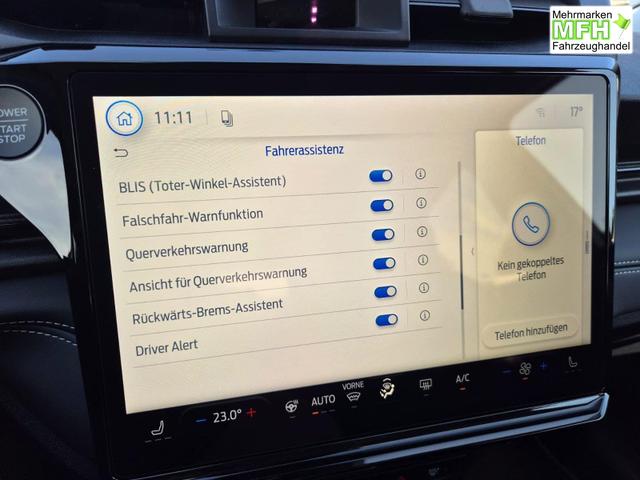 Ford Puma Titanium 1.0 Hybrid 125PS Autom. abnehm. AHK ACC 4xKamera Klimaautomatik Sitzheizung Lenkradheizung Frontscheibe beheizb. LED-Scheinwerfer SYNC4 Bluetooth Apple CarPlay Android Auto PDC v+h 