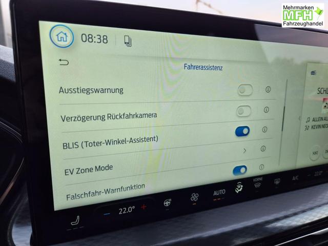 Ford Kuga Titanium 243PS PHEV Automatik Sitzheizung v+h Lenkradheizung Frontscheibe beheizb. Klimaautomatik Navi SYNC4 Apple CarPlay Android Auto Touchscreen PDC 4xKamera 2xKeyless 17"LM vollelektr. Reichweite 66KM 