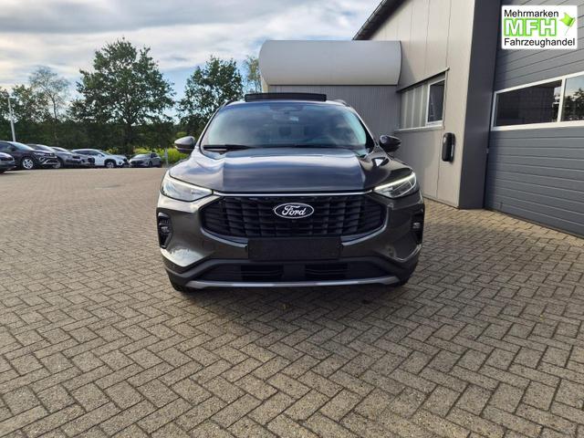 Ford Kuga Titanium 243PS PHEV Automatik schwenkb. AHK elektr. PanoDach Sitzheizung v+h Lenkradheizung Frontscheibe beheizb. Klimaautomatik Navi SYNC4 Apple CarPlay Android Auto Touchscreen PDC 4xKamera 2xKeyless 17"LM vollelektr. Reichweite 66KM 