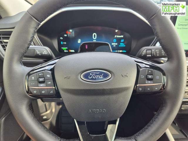 Ford Kuga Titanium 243PS PHEV Automatik schwenkb. AHK elektr. PanoDach Sitzheizung v+h Lenkradheizung Frontscheibe beheizb. Klimaautomatik Navi SYNC4 Apple CarPlay Android Auto Touchscreen PDC 4xKamera 2xKeyless 17"LM vollelektr. Reichweite 66KM 