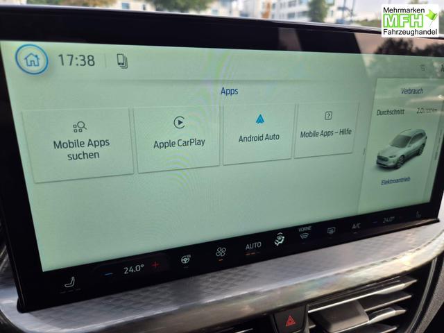 Ford Kuga Titanium 243PS PHEV Automatik schwenkb. AHK elektr. PanoDach Sitzheizung v+h Lenkradheizung Frontscheibe beheizb. Klimaautomatik Navi SYNC4 Apple CarPlay Android Auto Touchscreen PDC 4xKamera 2xKeyless 17"LM vollelektr. Reichweite 66KM 