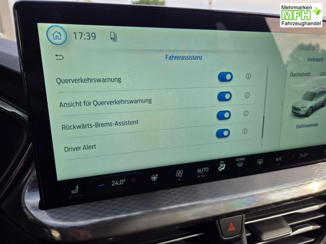 Ford Kuga Titanium 243PS PHEV Automatik schwenkb. AHK elektr. PanoDach Sitzheizung v+h Lenkradheizung Frontscheibe beheizb. Klimaautomatik Navi SYNC4 Apple CarPlay Android Auto Touchscreen PDC 4xKamera 2xKeyless 17"LM vollelektr. Reichweite 66KM 