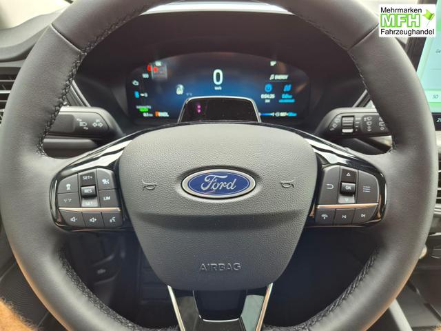 Ford Kuga Titanium 243PS PHEV Automatik schwenkb. AHK Sitzheizung v+h Lenkradheizung Frontscheibe beheizb. Klimaautomatik Navi SYNC4 Apple CarPlay Android Auto Touchscreen PDC 4xKamera 2xKeyless 17"LM vollelektr. Reichweite 66KM 