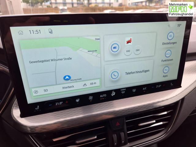 Ford Kuga Titanium 243PS PHEV Automatik schwenkb. AHK Sitzheizung v+h Lenkradheizung Frontscheibe beheizb. Klimaautomatik Navi SYNC4 Apple CarPlay Android Auto Touchscreen PDC 4xKamera 2xKeyless 17"LM vollelektr. Reichweite 66KM 