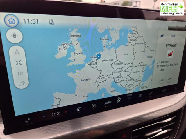 Ford Kuga Titanium 243PS PHEV Automatik schwenkb. AHK Sitzheizung v+h Lenkradheizung Frontscheibe beheizb. Klimaautomatik Navi SYNC4 Apple CarPlay Android Auto Touchscreen PDC 4xKamera 2xKeyless 17"LM vollelektr. Reichweite 66KM 