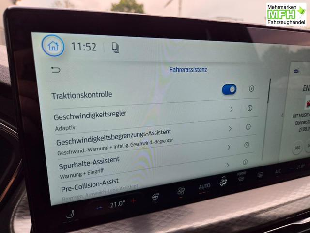 Ford Kuga Titanium 243PS PHEV Automatik schwenkb. AHK Sitzheizung v+h Lenkradheizung Frontscheibe beheizb. Klimaautomatik Navi SYNC4 Apple CarPlay Android Auto Touchscreen PDC 4xKamera 2xKeyless 17"LM vollelektr. Reichweite 66KM 