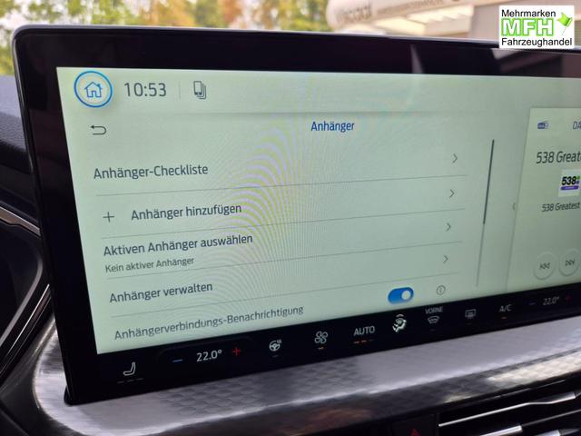 Ford Kuga Titanium 243PS PHEV Automatik schwenkb. AHK Sitzheizung v+h Lenkradheizung Frontscheibe beheizb. Klimaautomatik Navi SYNC4 Apple CarPlay Android Auto Touchscreen PDC 4xKamera 2xKeyless 17"LM vollelektr. Reichweite 66KM 