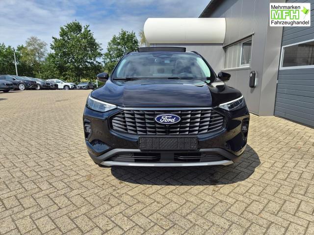 Ford Kuga Titanium 243PS PHEV Automatik schwenkb. AHK elektr. PanoDach Sitzheizung v+h Lenkradheizung Frontscheibe beheizb. Klimaautomatik Navi SYNC4 Apple CarPlay Android Auto Touchscreen PDC 4xKamera 2xKeyless 17"LM vollelektr. Reichweite 66KM 