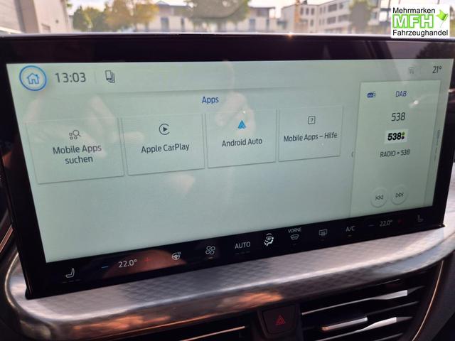 Ford Kuga Titanium 243PS PHEV Automatik schwenkb. AHK elektr. PanoDach Sitzheizung v+h Lenkradheizung Frontscheibe beheizb. Klimaautomatik Navi SYNC4 Apple CarPlay Android Auto Touchscreen PDC 4xKamera 2xKeyless 17"LM vollelektr. Reichweite 66KM 
