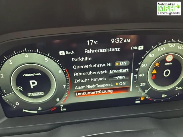 Nissan Qashqai 1.3 DIG-T MHEV 158 PS X-Tronic Tekna Voll-Leder Klimaautomatik PanoGlasdach Sitzheizung Lenkradheizung Navi Head-Up Display elektr. Heckklappe ACC PDC v+h 360&deg;Kamera DAB Bluetooth Touchscreen Apple CarPlay Android Auto 19"LM 