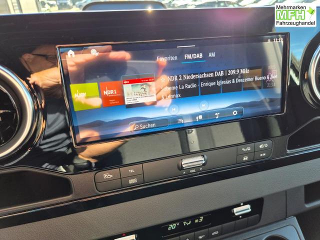 Mercedes-Benz Sprinter 317 Pro L2H2 2.0 CDi 170PS Automatik 3,5t 3-Sitzer Klimaautomatik Bluetooth DAB Apple CarPlay Android Auto PDC v+h R&uuml;ckf.Kamera Tempomat Ganzj.Reifen 
