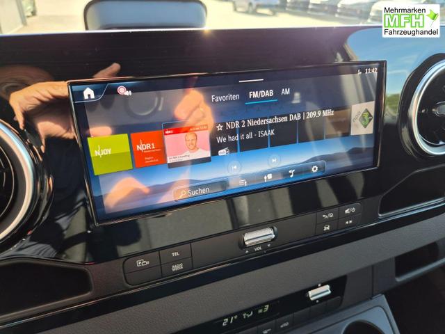 Mercedes-Benz Sprinter 317 Pro L2H2 2.0 CDi 170PS Automatik 3,5t 3-Sitzer Klimaautomatik Bluetooth DAB Apple CarPlay Android Auto PDC v+h R&uuml;ckf.Kamera Tempomat Ganzj.Reifen 