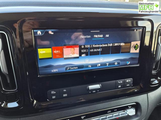 Mercedes-Benz Vito 114 PRO L2 2.0 CDI 136PS Automatik 2,8t 2-Sitzer Chrompaket innen AHK Klimaautomatik Bluetooth DAB Apple CarPlay Android Auto PDC v+h R&uuml;ckf.Kamera Tempomat Ganzj.Reifen 