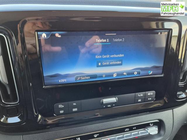 Mercedes-Benz Vito 114 PRO L2 2.0 CDI 136PS Automatik 2,8t 2-Sitzer Chrompaket innen AHK Klimaautomatik Bluetooth DAB Apple CarPlay Android Auto PDC v+h R&uuml;ckf.Kamera Tempomat Ganzj.Reifen 
