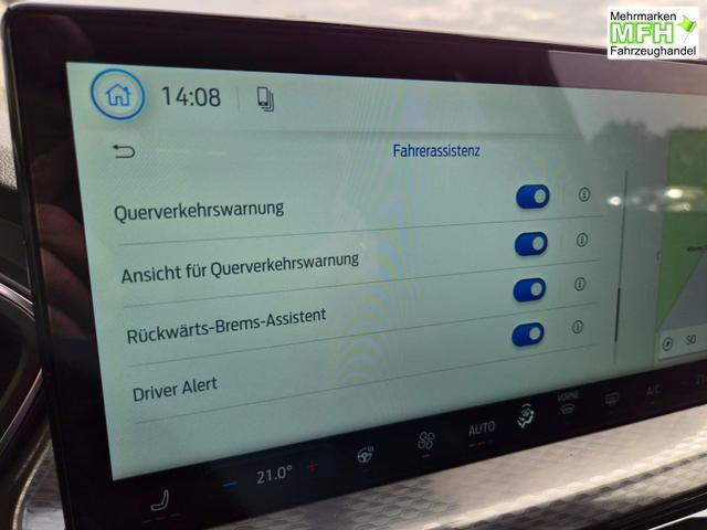 Ford Kuga Titanium 243PS PHEV Automatik elektr. PanoDach Sitzheizung v+h Lenkradheizung Frontscheibe beheizb. Klimaautomatik Navi SYNC4 Apple CarPlay Android Auto Touchscreen PDC 4xKamera 2xKeyless 17"LM vollelektr. Reichweite 66KM 
