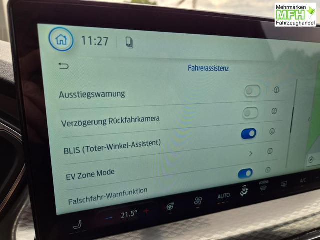 Ford Kuga Titanium 243PS PHEV Automatik schwenkb. AHK Sitzheizung v+h Lenkradheizung Frontscheibe beheizb. Klimaautomatik Navi SYNC4 Apple CarPlay Android Auto Touchscreen PDC 4xKamera 2xKeyless 17"LM vollelektr. Reichweite 66KM 