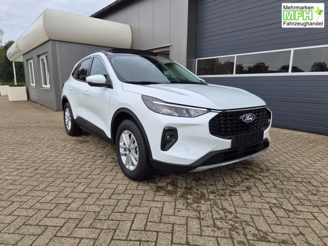 Ford Kuga Titanium 243PS PHEV Automatik schwenkb. AHK elektr. PanoDach Sitzheizung v+h Lenkradheizung Frontscheibe beheizb. Klimaautomatik Navi SYNC4 Apple CarPlay Android Auto Touchscreen PDC 4xKamera 2xKeyless 17"LM vollelektr. Reichweite 66KM 