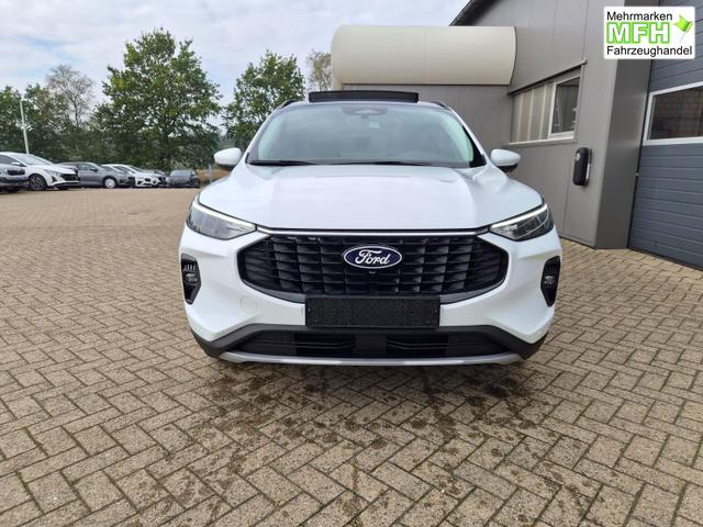 Ford Kuga Titanium 243PS PHEV Automatik schwenkb. AHK elektr. PanoDach Sitzheizung v+h Lenkradheizung Frontscheibe beheizb. Klimaautomatik Navi SYNC4 Apple CarPlay Android Auto Touchscreen PDC 4xKamera 2xKeyless 17"LM vollelektr. Reichweite 66KM 