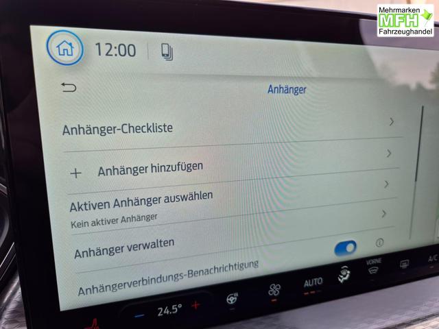 Ford Kuga Titanium 243PS PHEV Automatik schwenkb. AHK Sitzheizung v+h Lenkradheizung Frontscheibe beheizb. Klimaautomatik Navi SYNC4 Apple CarPlay Android Auto Touchscreen PDC 4xKamera 2xKeyless 17"LM vollelektr. Reichweite 66KM 