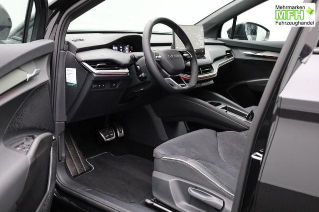 Skoda Elroq 85 Sportline 286PS Automatik schwenkb. AHK Teil-Leder Klimaautomatik Sitzheizung v+h Lenkradheizung Frontscheibe beheizb. ACC R&uuml;ckf.Kamera PDC wireless Apple Carplay Android Auto 2xKeyless 20-LM vollelektr. Reichweite 561Km 