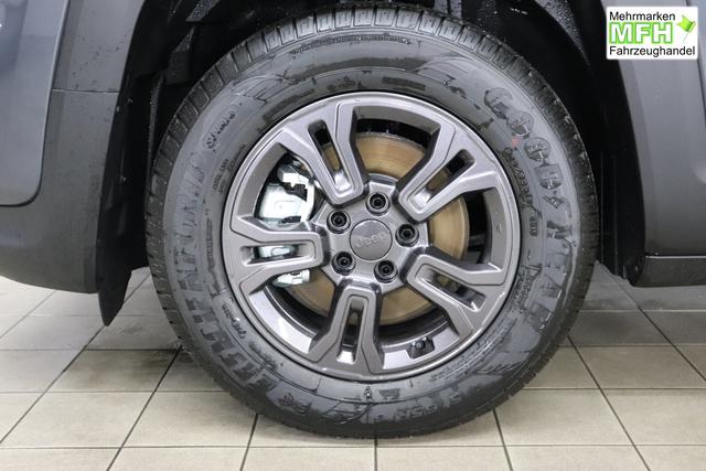 Jeep Renegade 1.5 T4 DCT7 e-Hybrid Longitude 1469 96 kW679 Graphite Grau 015 Stoff Schwarz "5DT Graphite Grau Business-Paket Longitude: Uconnect Smartouch 8.4 mit 8,4""-Touchscreen, Navigationssystem, Bluetooth, AUX-IN-und USB sowie DAB, Apple CarPlay&Android Auto und LIVE Services, Fahrersitz mit elektr. Lordosenst&uuml;tze 2-fach verstellbar"