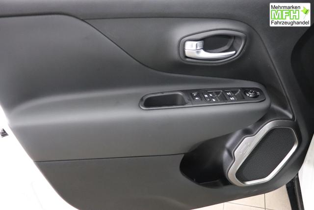 Jeep Renegade 1.5 T4 DCT7 e-Hybrid Limited 1469 96 kW296 Alpine White 020 Stoff Schwarz "Navigationssystem 7KS Winter-Paket UGM Uconnect Smartouch 8.4 mit 8,4""-Touchscreen, Navigationssystem, Bluetooth, AUX-IN-und USB sowie DAB, Apple CarPlay&Android Auto und LIVE Services 070 Seitenscheiben hinten und Heckscheibe verdunkelt Alpine White"