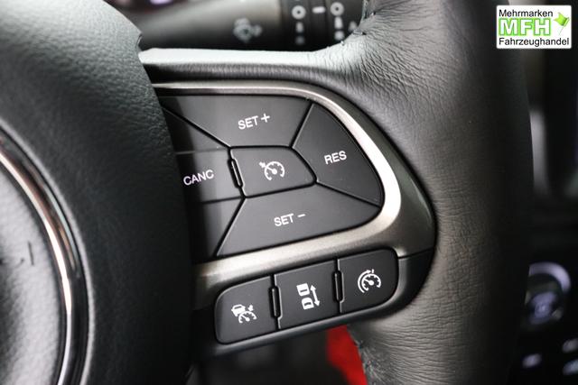 Jeep Renegade 1.5 T4 DCT7 e-Hybrid Limited 1469 96 kW296 Alpine White 020 Stoff Schwarz "Navigationssystem 7KS Winter-Paket UGM Uconnect Smartouch 8.4 mit 8,4""-Touchscreen, Navigationssystem, Bluetooth, AUX-IN-und USB sowie DAB, Apple CarPlay&Android Auto und LIVE Services 070 Seitenscheiben hinten und Heckscheibe verdunkelt Alpine White"