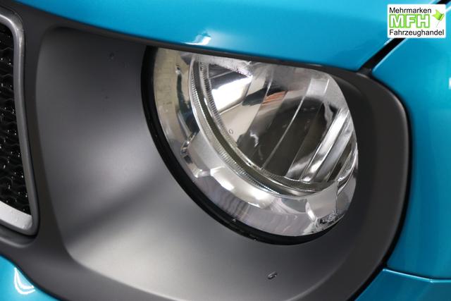 Jeep Renegade 1.0 T3 GSE Limited 999 88 kW470 Bikini Metallic 020 Stoff schwarz "2T2 Funktions-Paket CommandView&reg; Panorama-Glasschiebedach 2Y7 Business-Paket 7KS Winter-Paket 61Q Bikini Metallic", Beispielbilder, ggf. teilweise mit Sonderausstattung