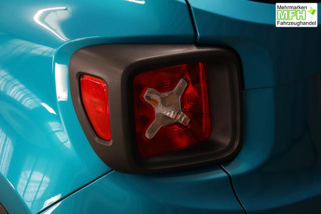 Jeep Renegade 1.0 T3 GSE Limited 999 88 kW470 Bikini Metallic 020 Stoff schwarz "2T2 Funktions-Paket CommandView&reg; Panorama-Glasschiebedach 2Y7 Business-Paket 7KS Winter-Paket 61Q Bikini Metallic", Beispielbilder, ggf. teilweise mit Sonderausstattung