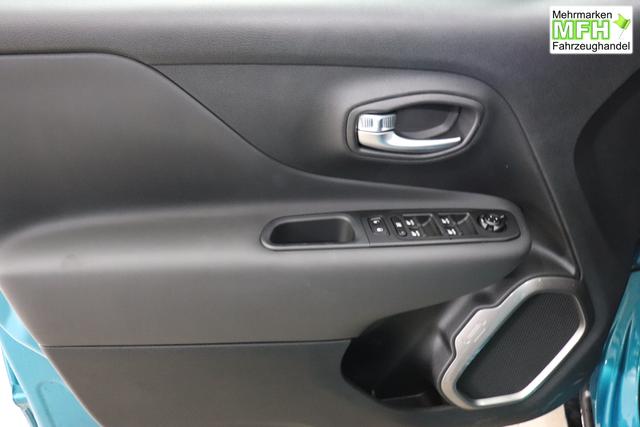 Jeep Renegade 1.0 T3 GSE Limited 999 88 kW470 Bikini Metallic 020 Stoff schwarz "2T2 Funktions-Paket CommandView&reg; Panorama-Glasschiebedach 2Y7 Business-Paket 7KS Winter-Paket 61Q Bikini Metallic", Beispielbilder, ggf. teilweise mit Sonderausstattung