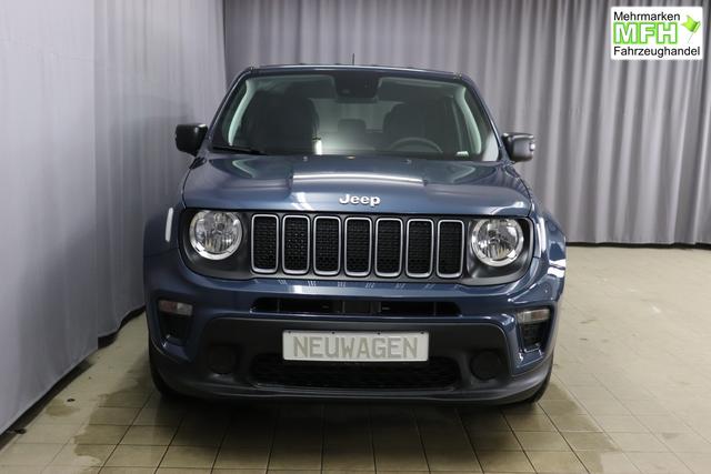 Jeep Renegade 1.6 Multijet 16V Longitude Diesel 1598 96 kW435 Blue Shade 015 Stoff schwarz "8F6 Reifen-Reparatur-Set (Kit Fix&Go) Business-Paket Longitude 070 Stark abgedunkelte Heckscheibe und Seitenscheiben hinten Blue Shade", Beispielbilder, ggf. teilweise mit Sonderausstattung
