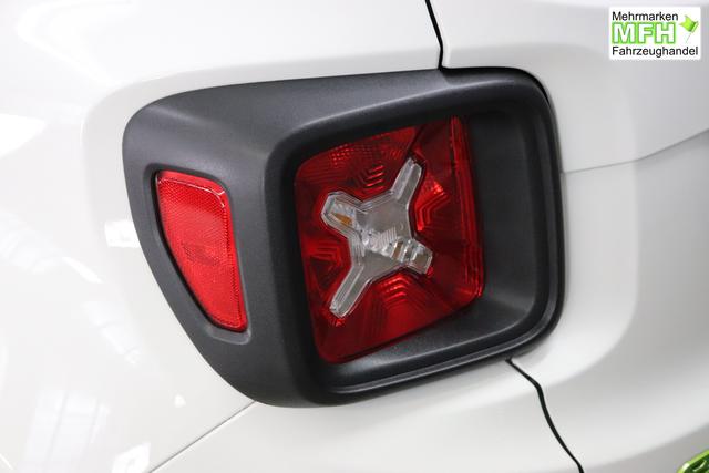 Jeep Renegade 1.5 T4 DCT7 e-Hybrid Limited 1469 96 kW296 Alpine White 020 Stoff Schwarz "7KS Winter-Paket 070 Seitenscheiben hinten und Heckscheibe verdunkelt 5CA Alpine White"