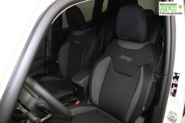 Jeep Renegade 1.5 T4 DCT7 e-Hybrid Limited 1469 96 kW296 Alpine White 020 Stoff Schwarz "7KS Winter-Paket 070 Seitenscheiben hinten und Heckscheibe verdunkelt 5CA Alpine White"