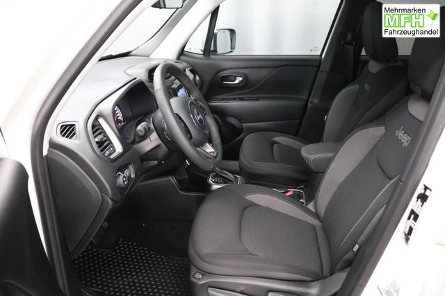 Jeep Renegade 1.5 T4 DCT7 e-Hybrid Limited 1469 96 kW296 Alpine White 020 Stoff Schwarz "7KS Winter-Paket 070 Seitenscheiben hinten und Heckscheibe verdunkelt 5CA Alpine White"