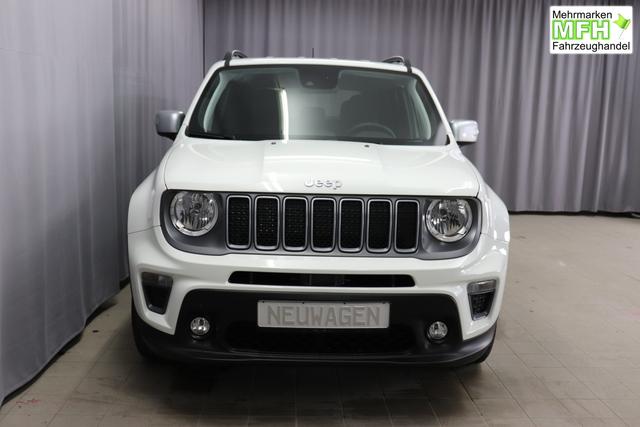 Jeep Renegade 1.5 T4 DCT7 e-Hybrid Limited 1469 96 kW296 Alpine White 020 Stoff Schwarz "7KS Winter-Paket 070 Seitenscheiben hinten und Heckscheibe verdunkelt 5CA Alpine White"