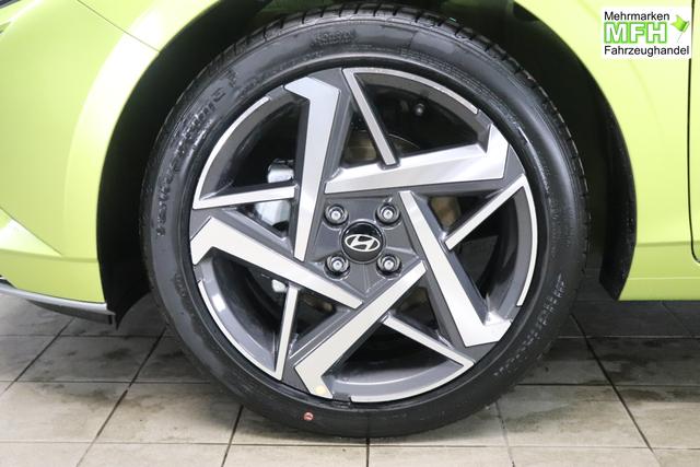 i20 (BC3) Trend Line 1.0 T-GDi 74kW Lucid Lime Metallic Sitzpolsterung in Stoff Schwarz PA4 Infotainment-Paket