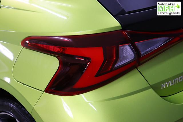 i20 (BC3) Trend Line 1.0 T-GDi 74kW Lucid Lime Metallic Sitzpolsterung in Stoff Schwarz PA4 Infotainment-Paket