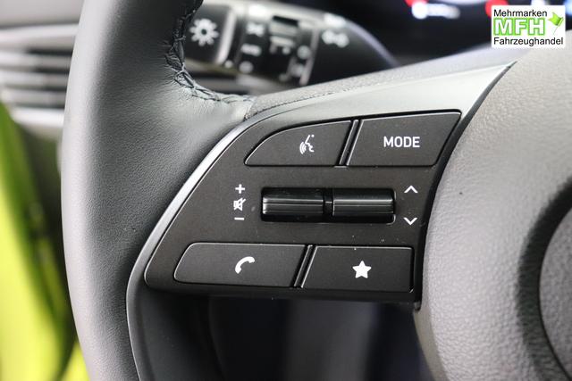 i20 (BC3) Trend Line 1.0 T-GDi 74kW Lucid Lime Metallic Sitzpolsterung in Stoff Schwarz PA4 Infotainment-Paket