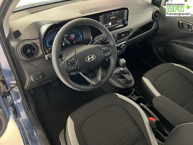 i10 GO Plus Navi 1,2 MT Vibrant Blue PearlMY2025, Beispielbilder, ggf. teilweise mit Sonderausstattung