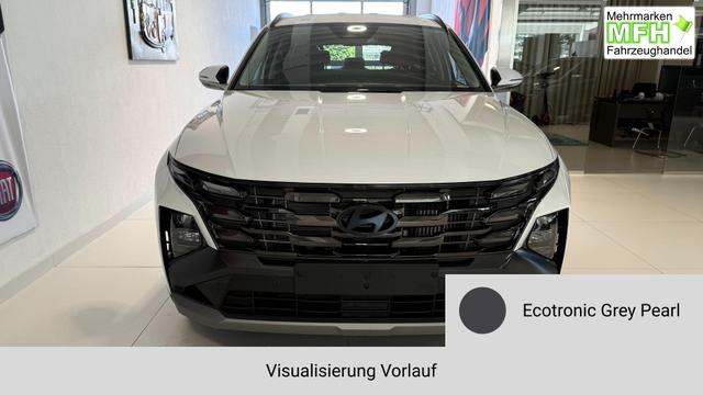 Hyundai TUCSON GO 1.6 T-GDI 48V 2WD DCT 117 kW (160 PS) Lenkradheizung, Sitzheizung, 2-Zonen-Klimaautomatik, Navigationssystem, Android Auto, Apple CarPlay, Induktive Ladestation, Radio, DAB, Smart-Key, Privacy Glass, R&uuml;ckfahrkamera, 18 Zoll Leichtmetallfelgen, uvm. 