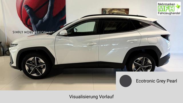Hyundai TUCSON GO 1.6 T-GDI 48V 2WD DCT 117 kW (160 PS) Lenkradheizung, Sitzheizung, 2-Zonen-Klimaautomatik, Navigationssystem, Android Auto, Apple CarPlay, Induktive Ladestation, Radio, DAB, Smart-Key, Privacy Glass, R&uuml;ckfahrkamera, 18 Zoll Leichtmetallfelgen, uvm. 